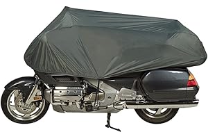 Dowco Guardian 26014-00 Travel Ready Water Resistant Premium Motorcycle Half Cover: Grey, Cruiser and Touring