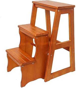 Amazon Com Step Stool Yxx Wood 3 For Audlts Folding Step
