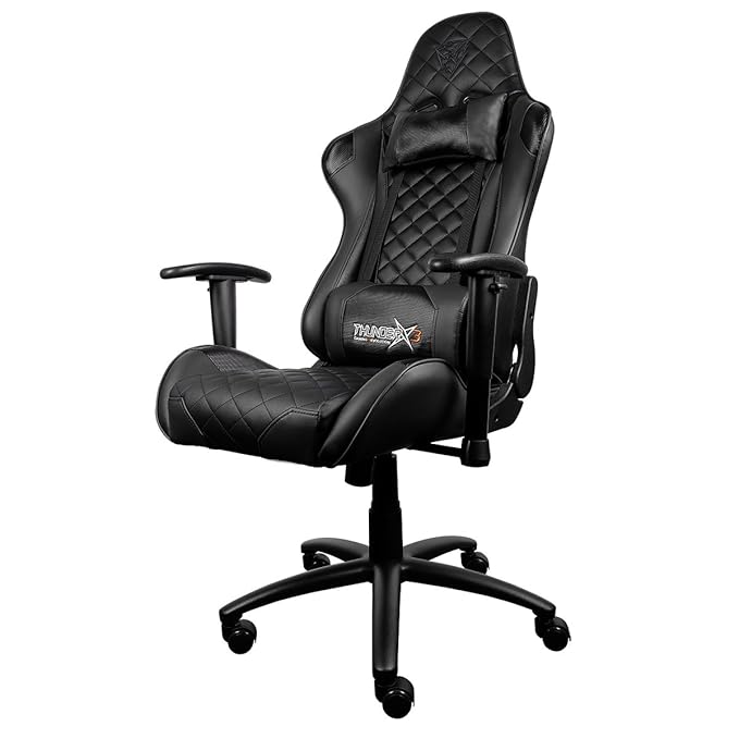 Thunder X3 "Aerocool Pro Gaming Chair, Faux Leather, Black Amazon.co