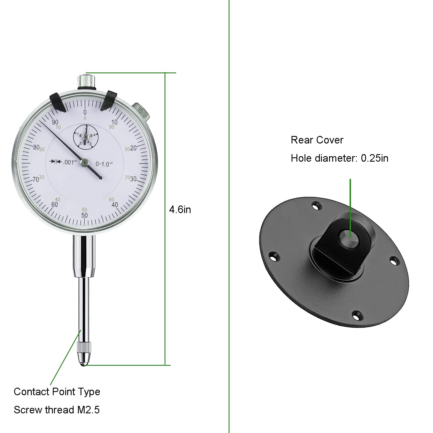 Machine Tool Indicators Mua HDLNKAK Dial Indicator 0-1
