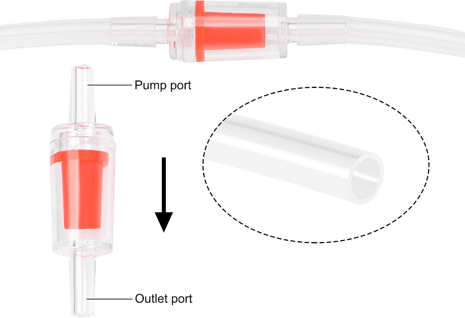 sourcing map Silicone Tubing Kit 4mm ID 6mm(1/4") OD 5m Aquarium Pump Hose Silicone Rubber Tube Clear - Image 5