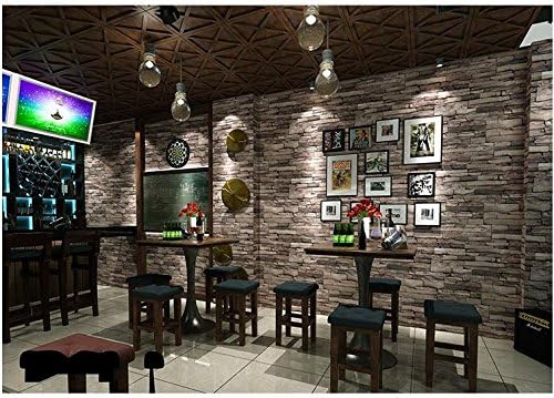 Wall papers 3D-like wallpaper pattern wallpaper bedroom living room TV background brick brick wall bricks , no.5 (deep gray)