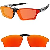 HILEEN Polarized Clip-on Sunglasses for Oakley Crosslink Sweep OX8031 55mm for Men Women UV Protection-Fire Red