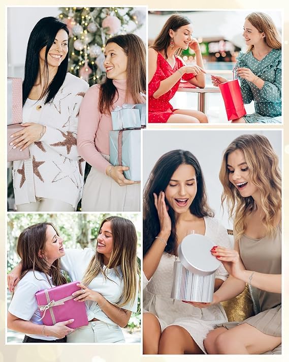 Pulseras de Acero Inoxidable para Mujer, Pulsera de Piedra Natural, Brazalete para Dama Elegante, Regalos para Mujer Cumpleaños, Joyeria Accesorios Regalo para Novia Amiga Mamá