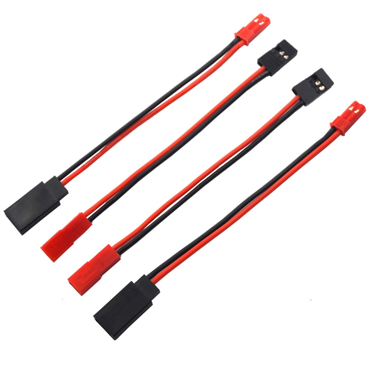 Photo 1 of 2Pairs Vgoohobby 10CM JST Plug to JR Connector Male Female Cable Servo Adapter Wire for RC Plane Helicopter Car
