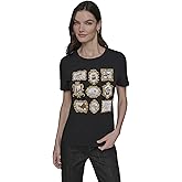 Karl Lagerfeld Womens Short Sleeve Soft Everyday Logo T-Shirt