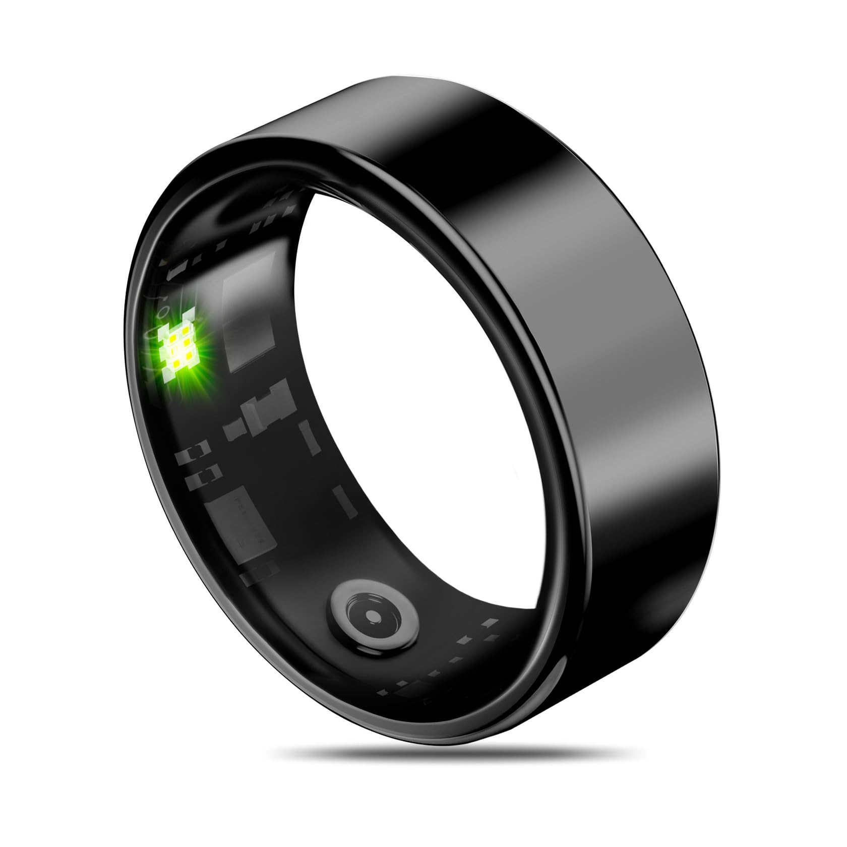 smart health ring fitness tracker for men women, sleep, stress & activity monitoring, ip68 waterproof, long lasting battery, graphite 6#