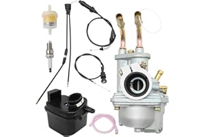 SYOWADA PW50 Carburetor Replacement for Yamaha Y-Zinger PW50 PW 50 1981-2021 50cc Motorcycle Bike Engine Carb with Throttle C