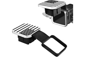 Kewucn Trailer Hitch Cover, 2 Inch American Flag Hitch Cover Tube Insert Plug, Universal Rubber Tow Receiver Tube Hitch Dust-Proof Plug fits 2" Receivers, Trailer Car Accessories (Silver)