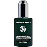 Derma Botanica Overnight Serum，Derma Botanica Overnight Repair Serum – Luxurious Night Facial Serum with Peptide Complex – 1.7 Fl Oz(1PCS)