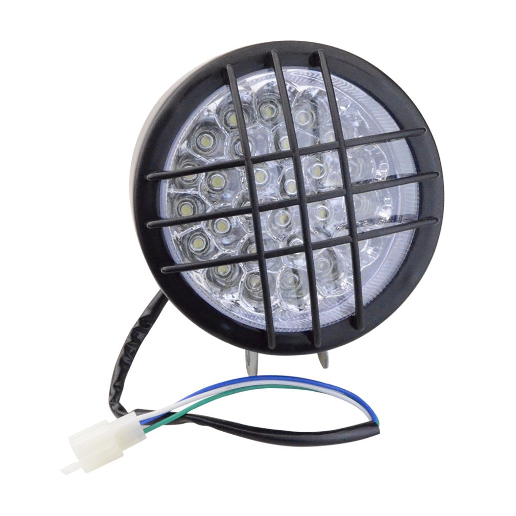 GOOFIT Motorcycle LED Headlight Front Light Turn Signal Indicators Replacement For 50cc 110cc 150cc Scooter Moped Quad ATV