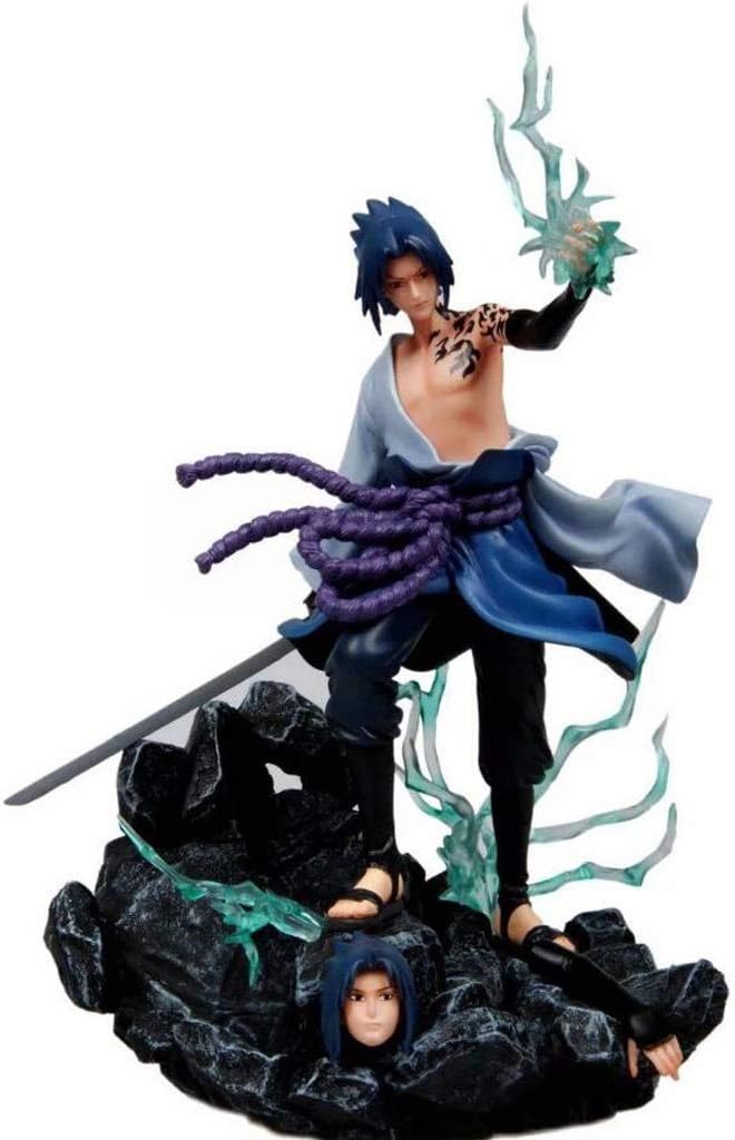 Luckly77 Uchiha Sasuke Chidori Sharingan Action Figure,Itachi's Little Brother,Model PVC Collectible and Decoration Model Toy