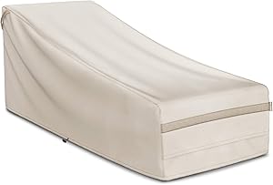 MR. COVER 76 Inch Chaise Lounge Chair Cover, Outdoor Patio Furniture Chair Cover, Waterproof and Windproof - 34W x 76D x 32H, Medium