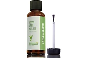 TXLSC LLC CLEAR Urea Nail Gel with Tea Tree Oil Made in USA – Night Time Formula -Softens, Hydrates & Repairs Nails –Urea Gel with Fast & Visible Results, Trusted by Health Professionals