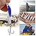 Sougayilang Fishing Spoons Lure, Casting Fishing Lures Blade Baits, Great for Fishing Perch, Crappie, Trout, Bass, Pike, Musky, Walleye, Salmon, Striper and More