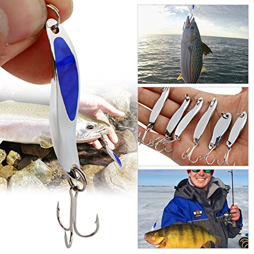 Sougayilang Fishing Spoons Lure, Casting Fishing Lures Blade Baits