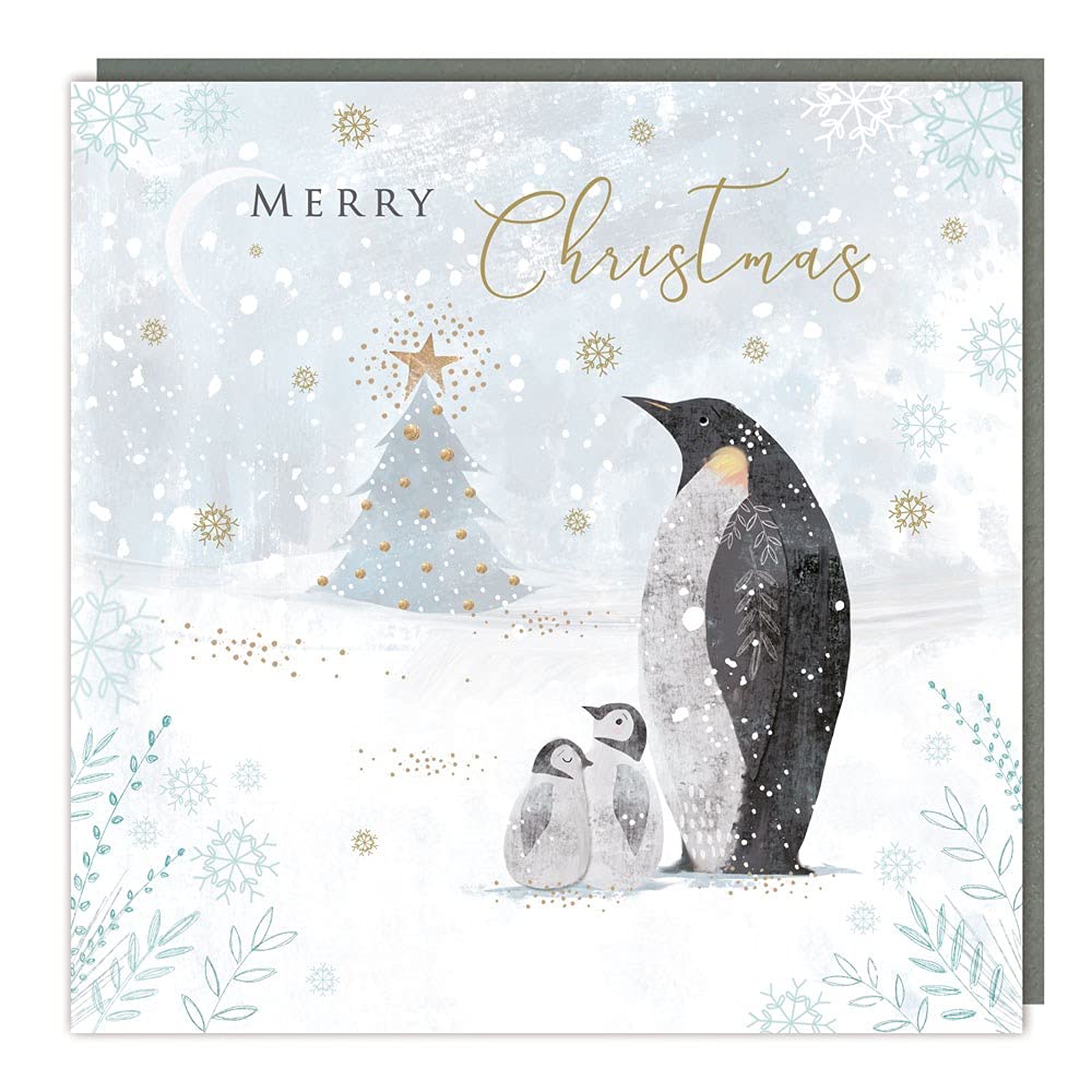 5 Cute Penguin Family Merry Christmas Cards – Rainbow Trust Charity Cards