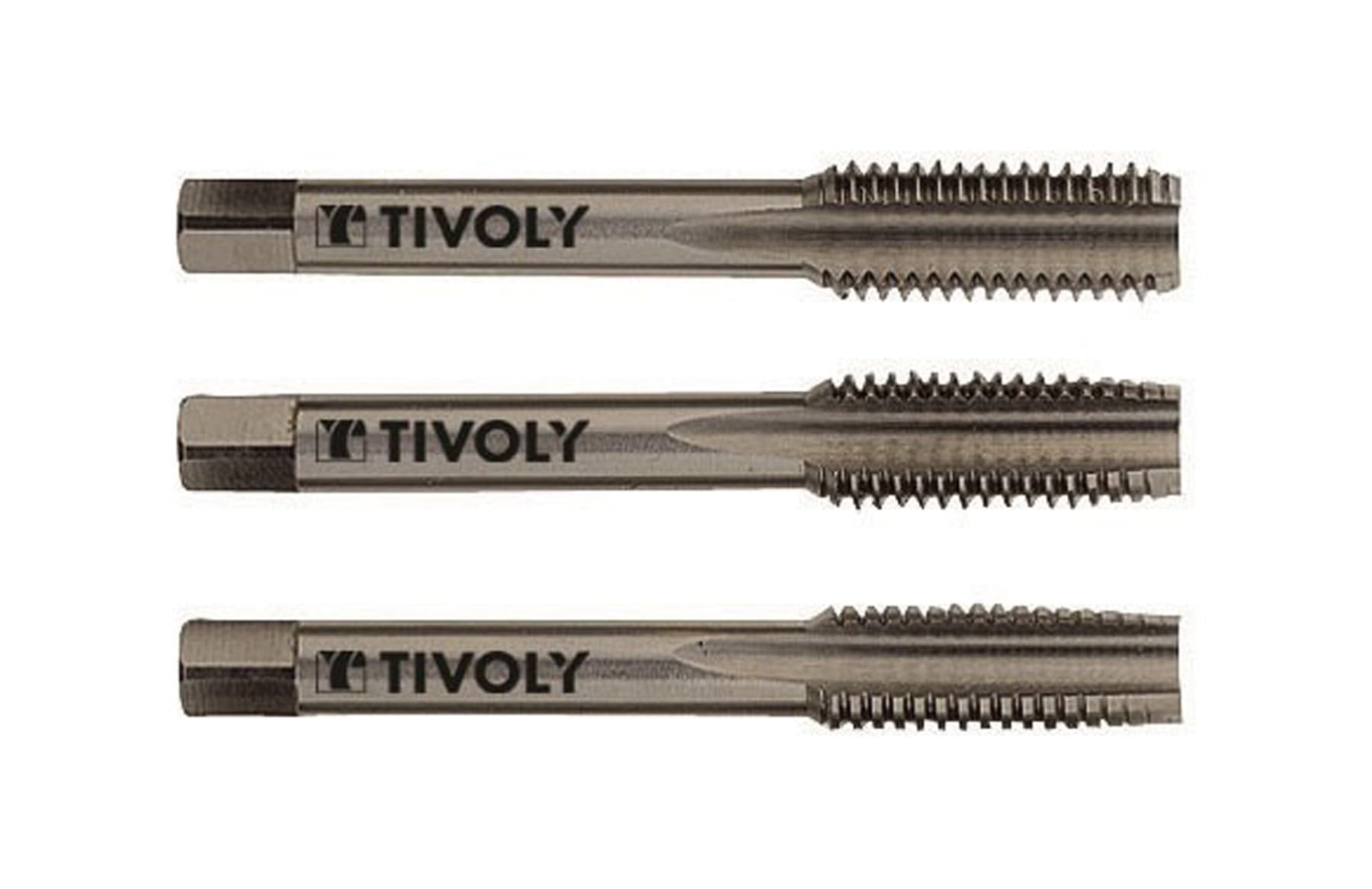 TIVOLY 1050051140200 Set of 3 Hand Tap HSS, Din T Line Diameter M14200