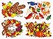 Thanksgiving and Fall Leaves Window Clings Decals Decorations Kit