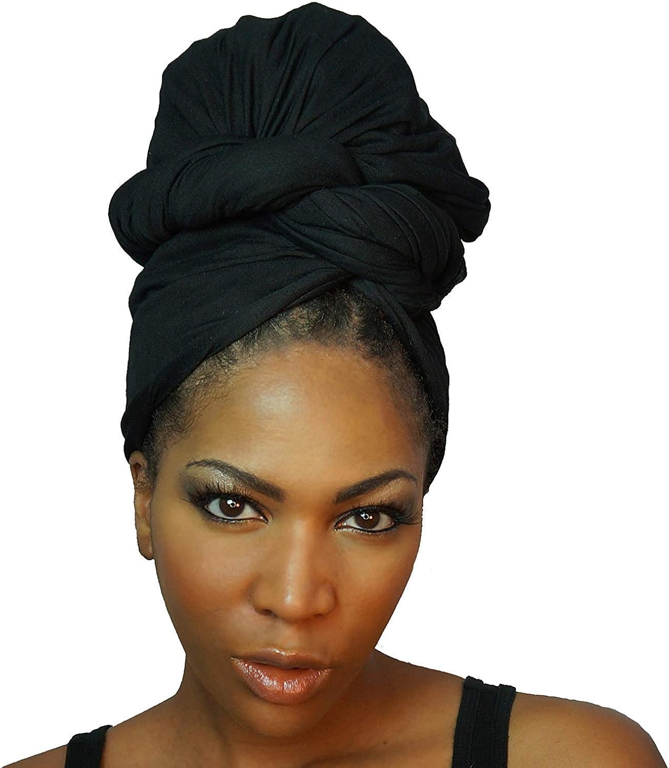 Amazon Com Headwraps For Women Turbans Long Stretch Head Wrap