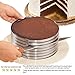 KALREDE Layer Cake Slicer Adjustable 7 Layer - Stainless Steel 9 Inch To 12 Inch Cake Ring Mold Cutter Round Adjustable Mousse Molds for Baking