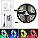 HitLights High Density RGB LED Light Strip Kit, 16.4 Feet - Includes Power Supply and Controller. 300 LEDs, 12V DC Tape Lights