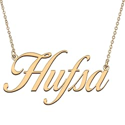 HUAN XUN Customized Custom Simple Any Name Necklace