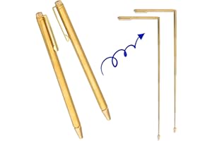 OIIKI 2PCS Dowsing Rods, Retractable divining rods, Portable Pen Shape L Rods, for Ghost Hunting Tools, Divining Water, Treasure, Buried Items etc