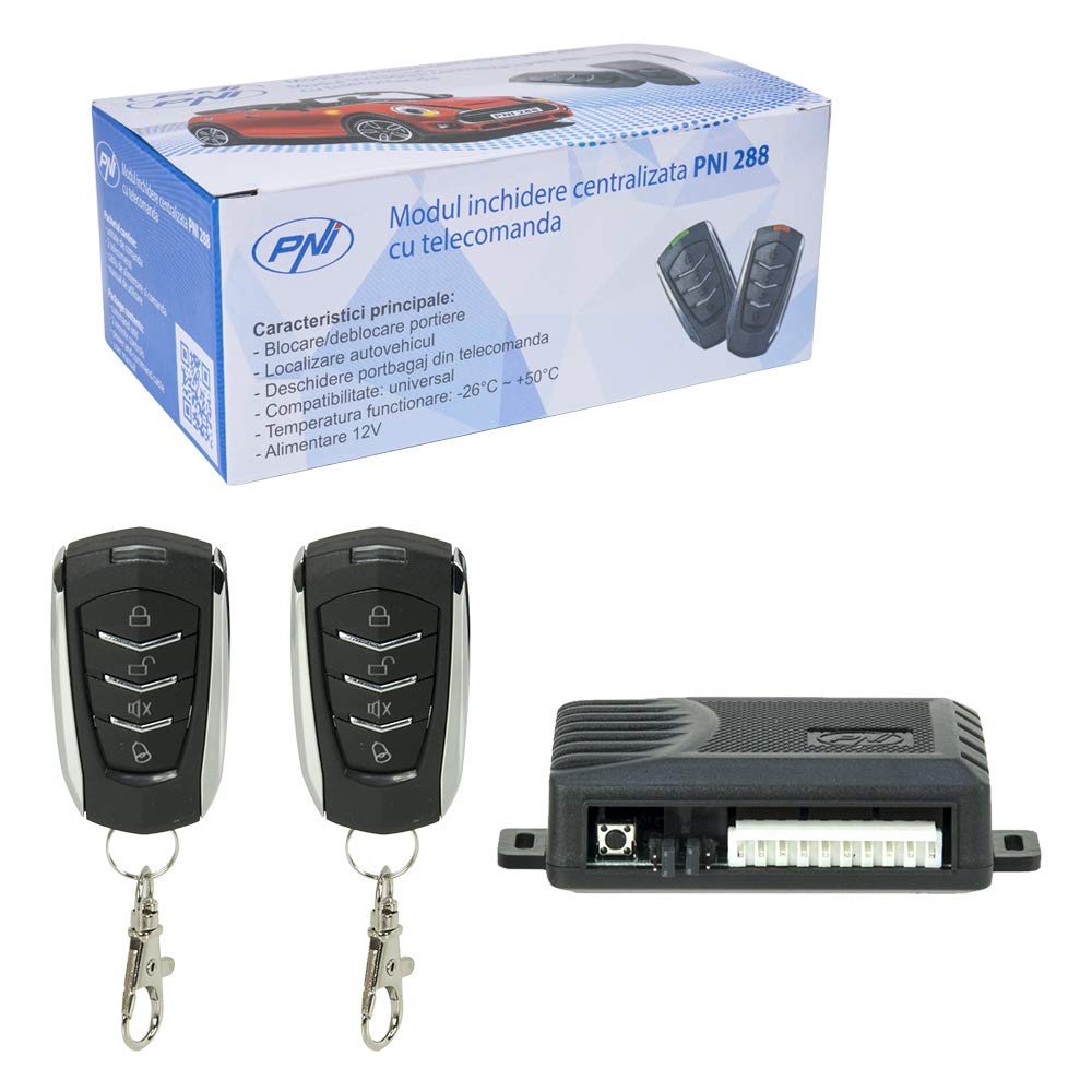 Central locking module, car keyless entry system with remote lock/unlock, remote trunk release PNI 288