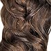 Knockout Hair 20-Inch Fiber Wavy Hair Extensions, 150 Grams,  #04L/08 - Dark Chocolate Brown/Light Brown