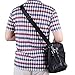 Hibate Nylon Replacement Messenger Bag Shoulder Strap Adjustable Belt Black - Chrome