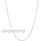 Floreo 10k White Gold 0.68mm Solid Diamond Cut Cable Chain Necklace