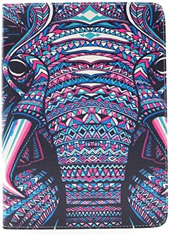 T110 case Samsung Galaxy Tab 3 T110 Kickstand Case,Tribe-Tiger Duplex Tribe Elephant Ivory Design Premium Leather Case,[Stand Built-In Card Slots Feature] Flip Folio Case Cover for Samsung Galaxy Tab 3 Lite 7.0 SM-T110