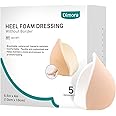 Dimora Heel Foam Dressing, Non-Adhesive Hydrophilic Pads, Highly Absorbent 5.5 x 4 in Pack of 5 Waterproof Dressing for Wound Care