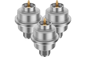 3-Pack Propane Fuel Filter F273699 Replacement, Universal Propane Filter, Durable Aluminum and Brass Heater Filter Accessorie