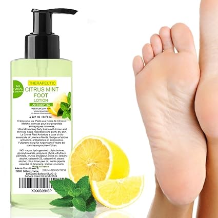 Fußcreme Zitronenöl und Minzöl 200 ml