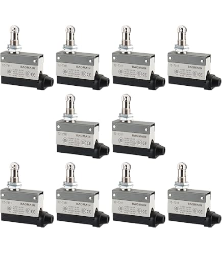 uxcell D4MC-5020 Limit Switch, Roller Plunger Micro Momentary