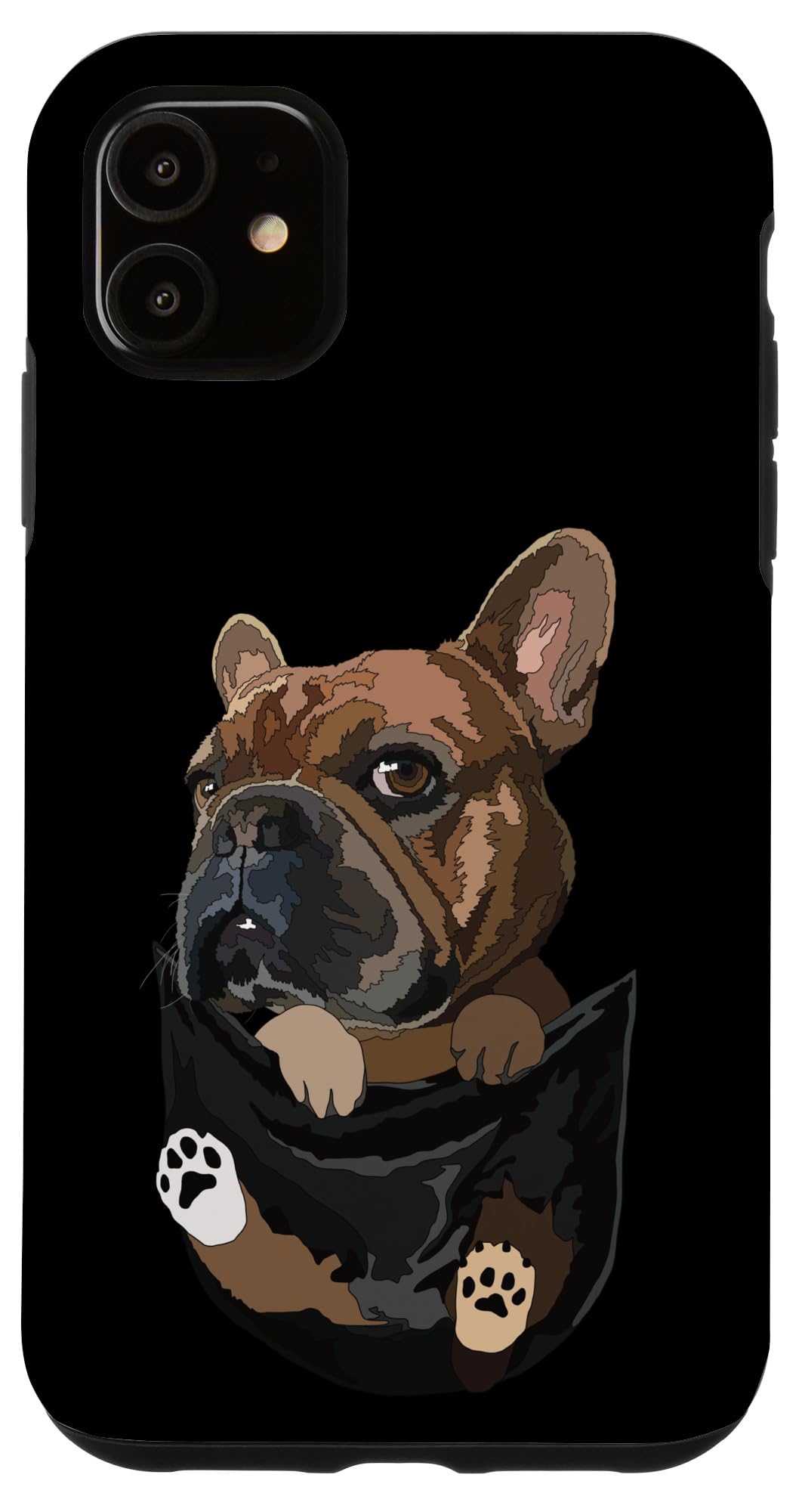 iPhone 11 Frenchie Puppy French Bulldog Lover Dog In Pocket Mom Dad Case