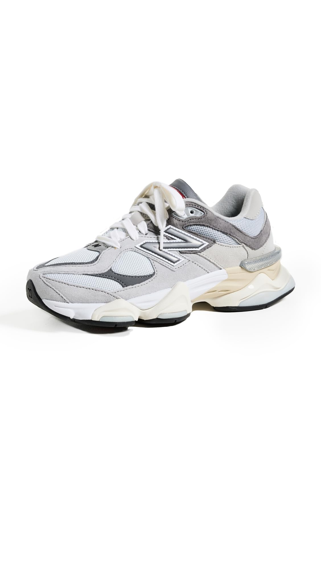 New Balance 9060 Unisex Sneakers, Rain Cloud/Castlerock/White, 16 US Women/14 US Men Image