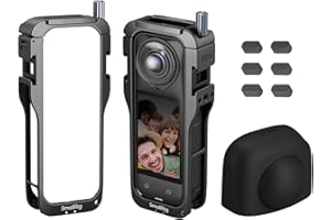 SmallRig Cage for Insta360 x5 Accessories, Durable Aluminum Alloy Protective Case for Insta360 x5 with Quick Release, Built-i