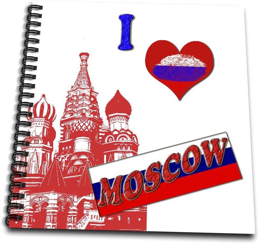 Amazon.com: 3dRose db_216452_1 I Love Moscow. Russia. Russian Flag. Popular  Saying. Drawing Book, 8 by 8": Arts, Crafts & Sewing