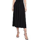 Norma Kamali Women's Flared Skirt to Midcalf (25)