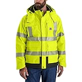 Carhartt Men's High-Visibility Waterproof Loose Fit Heavyweight Insulated Class 3 Jacket