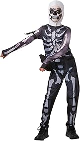 Fortnite - Disfraz Skull Trooper para niños, 13-14 años (Rubies 300194-TE) 
