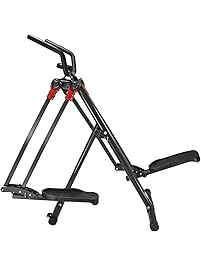 XtremepowerUS Dual Action Air Walker Elliptical Glider Fitness W/Heart Pulse Sensor