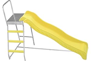 Machrus Upper Bounce Trampoline Step N Slide | Fun Indoor & Outdoor Ladder and Wave Slide Set – Perfect for Round or Rectangle Trampolines with or Without Net