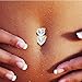 HuntGold Women Fashion Pearls Rhinestone V-shape Clavicle Chain Choker Necklace Neckchain