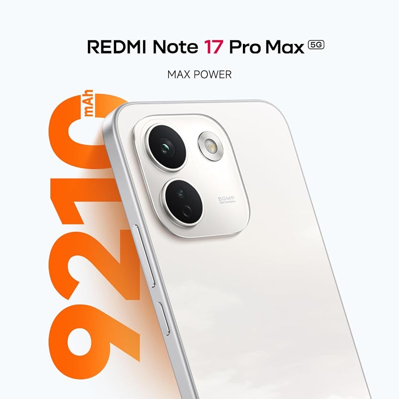 REDMI Note 17 Pro Max 5G, Smartphone 8+512GB, Black, Batteria 9210mAh