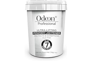 Odeon Professional Ultra-Lifting Hair Bleach Powder 4oz – Lightens Up to 7 Levels – For Balayage, Highlights & Full Hair Bleaching – All Hair Types
