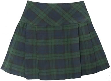 ladies black kilt skirt